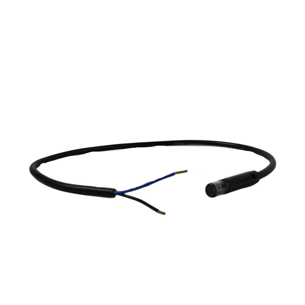 Schwarzes Kabel mit freiliegenden Drähten und Anschluss für Attack Pelletkessel DPX Combi