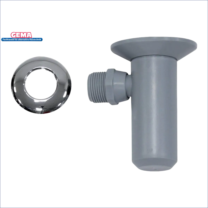 Plumbing-Armatur mit Chrom-Escutcheon für Ablauftrichter mit Siphon und Rose