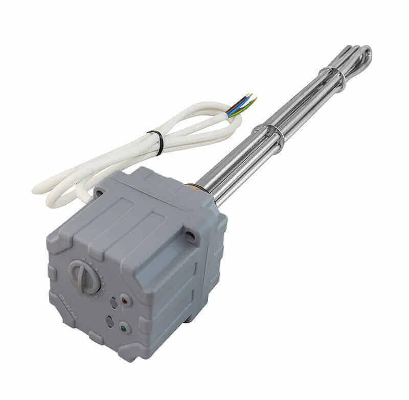Elektroheizstab mit Regler und Thermostat 3 kW 🔥 für Trinkwasser– und Pufferspeicher mit Temperaturregelung 📏.