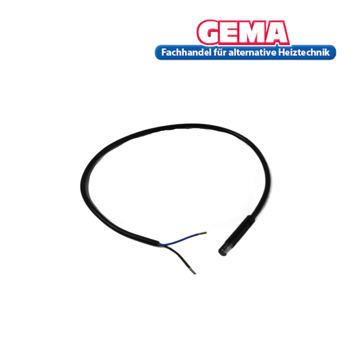 Schwarzes Temperatursensor-Kabel für Attack Pelletkessel DPX Combi und Wood&Pellet