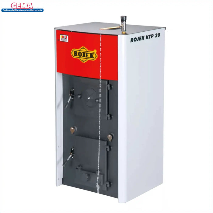 Vergaserkessel Rojek KTP 20 🔥 für Holz, Braunkohle und Biomasse, effizient & vielseitig.