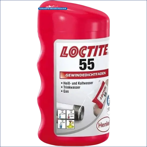 Rot Loctite 55 Gewindedichtfaden Schraubenkleber Container auf Produktbild