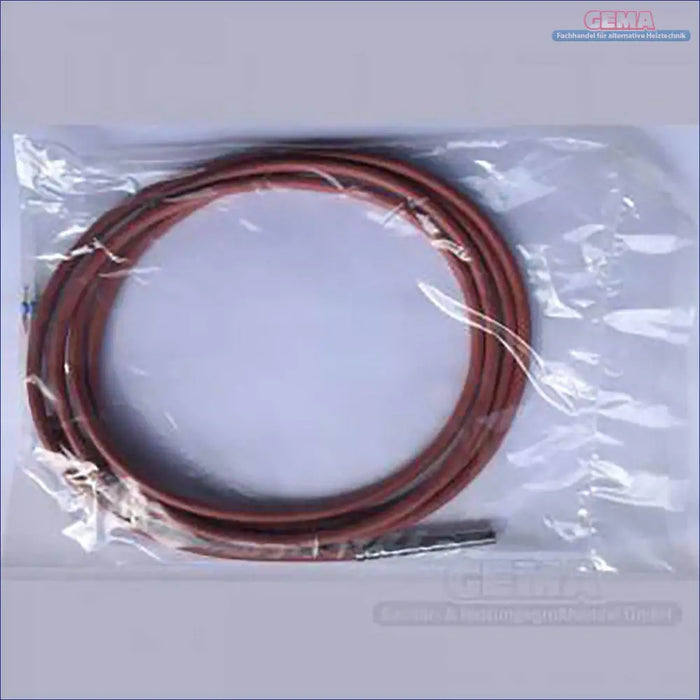 Gekräuseltes braunes Kabel in Plastiktüte für Thermo Flux Pelling Temperatur-Sensor für ECO-Kessel
