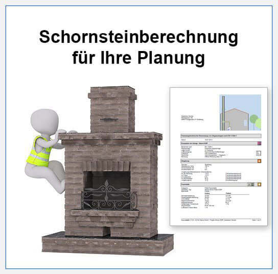 Anzeige zur Schornsteinberechnung.