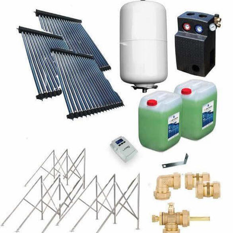 Solarpaket Röhrenkollektor HP22 Flachdach 10,83 m².