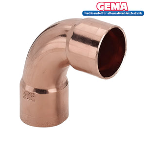 Lötfitting Kupferbögen 90° für Heizkessel und Boiler.