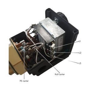 Druckschalter mit elektrischen Anschlüssen für Heizstab Heizpatrone 12 kW AG 1 ½“