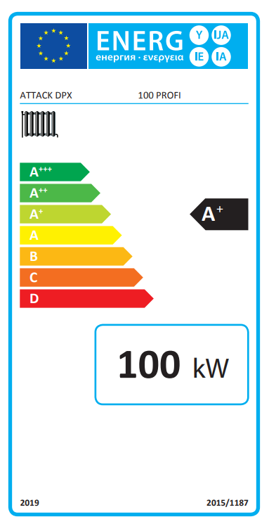 Котел за газификация на дърва Attack DPX 100 Profi 100 kW дневници