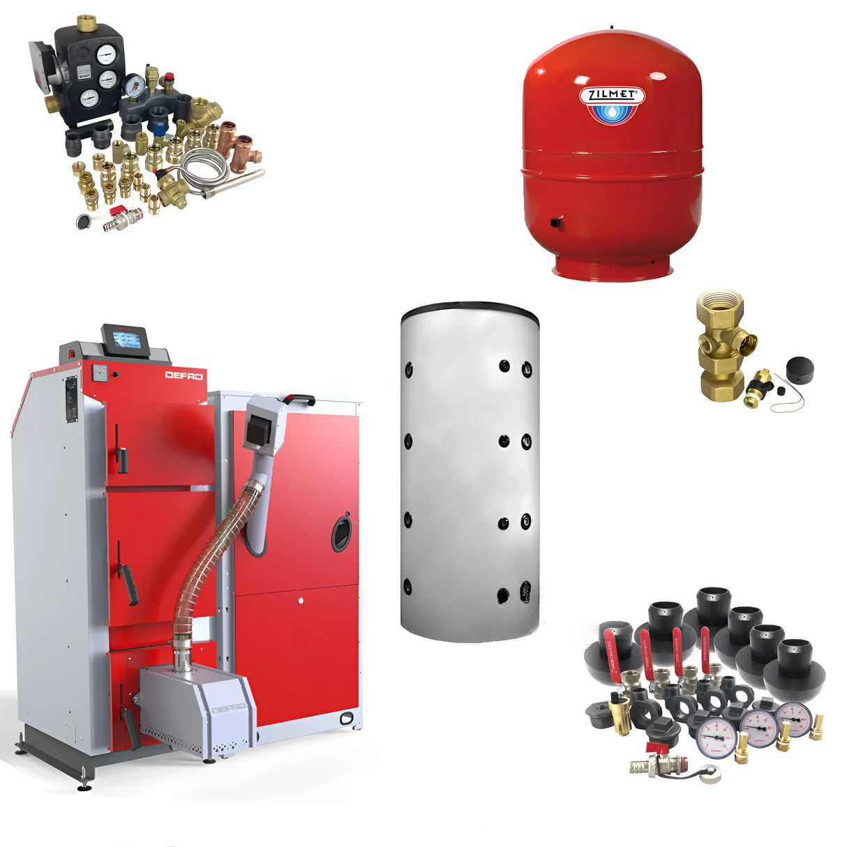 Defro Komfort Ekopell 14 kW plus Pufferspeicher.