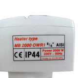 Elektryczny element grzejny do magazynowania wody pitnej i użytkowej 2 kW/230 V