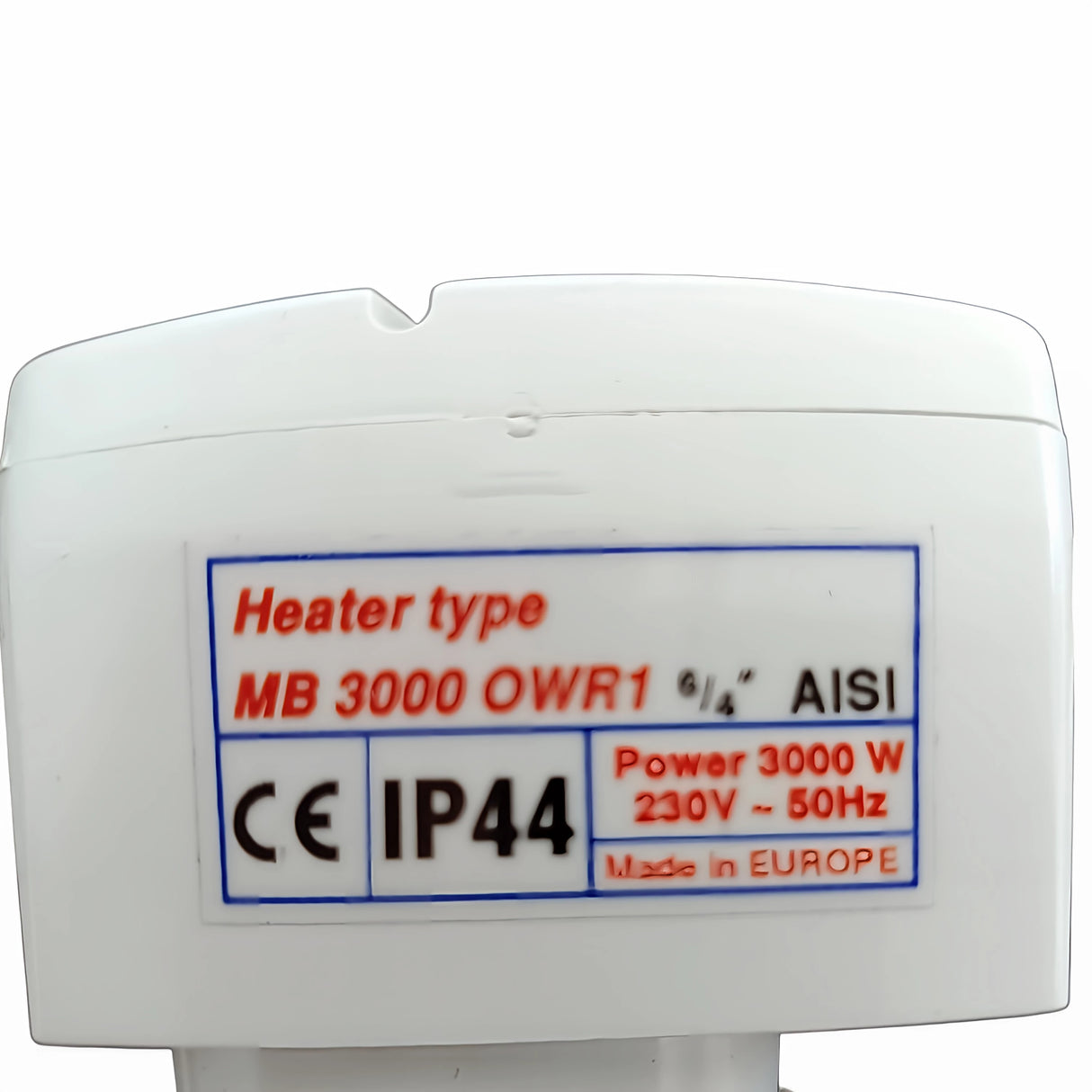 3 kW/230 V – elektryczny element grzejny do magazynowania wody pitnej i użytkowej