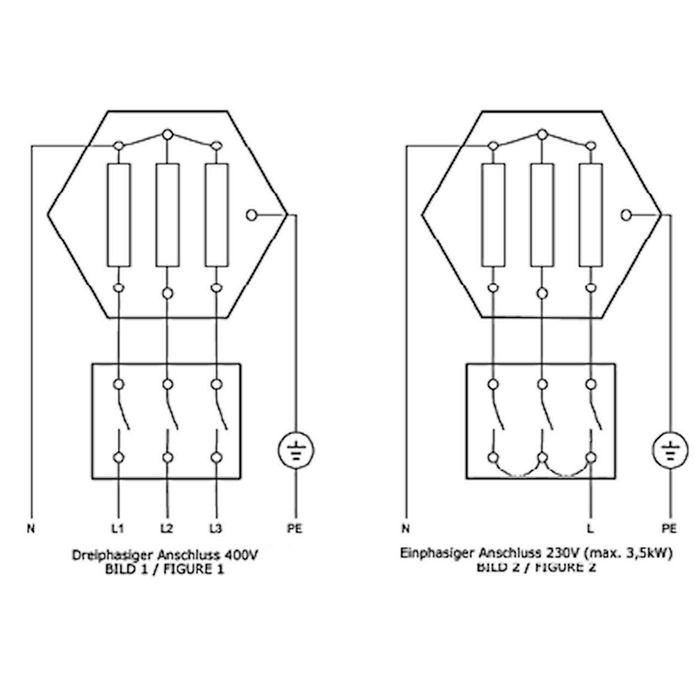 Heizpatrone  2,5-9 kW AG 1 ½“