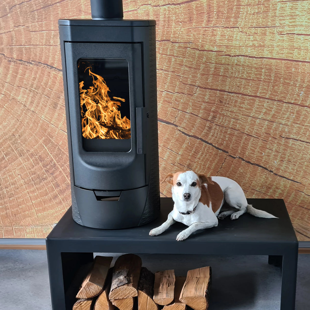 Teallach iarann ​​teilgthe Dearthóir Plamen Tara – neamhspleách ar aer an tseomra