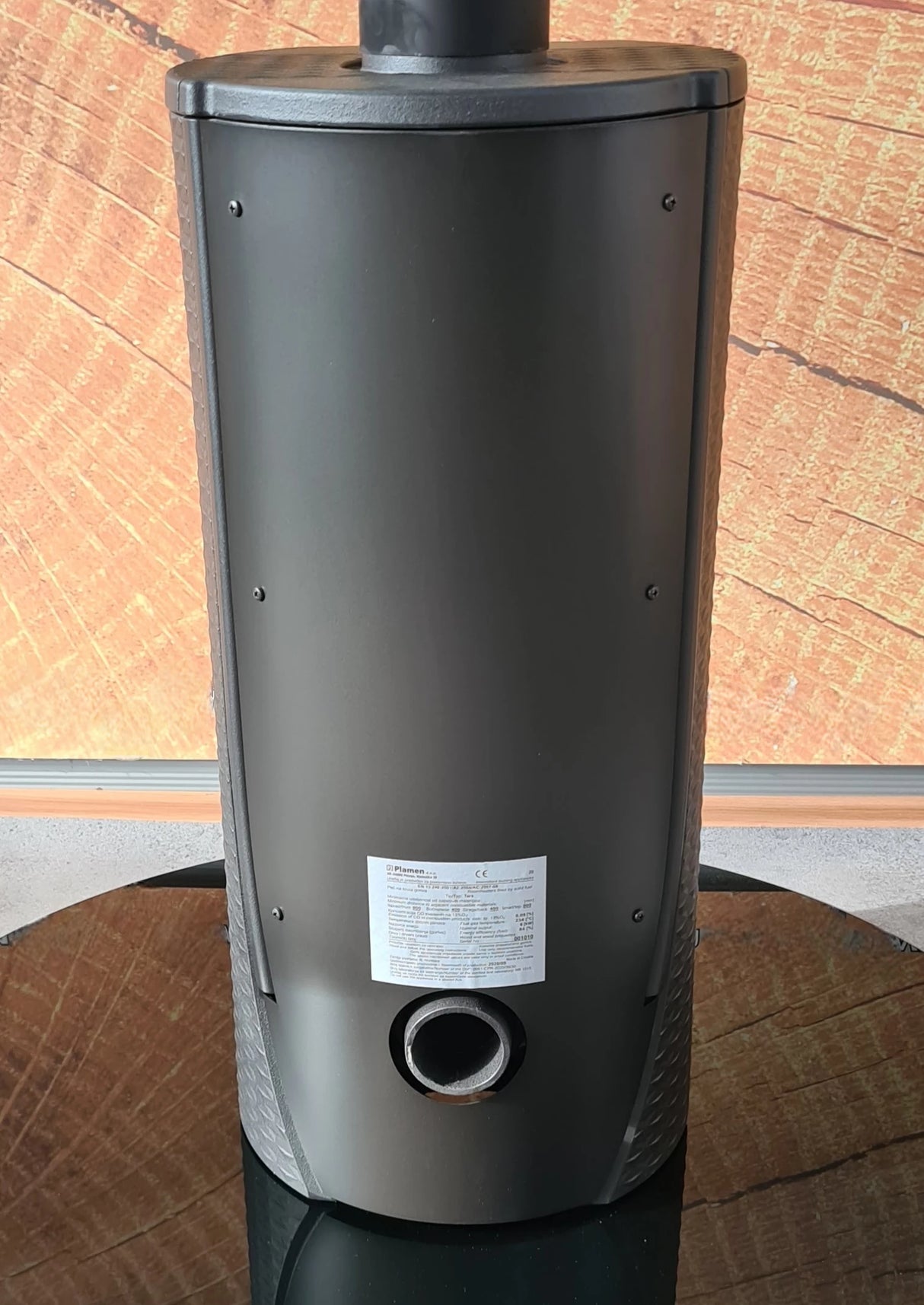 Teallach iarann ​​teilgthe Dearthóir Plamen Tara – neamhspleách ar aer an tseomra