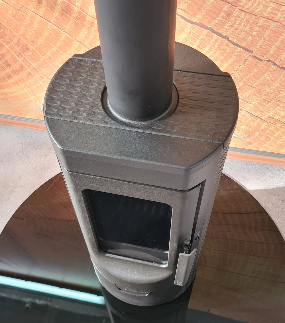 Teallach iarann ​​teilgthe Dearthóir Plamen Tara – neamhspleách ar aer an tseomra