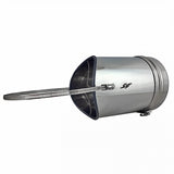 Zugbegrenzer Edelstahl Universal mit Rauchrohradapter und Dichtlippe 120-200mm.