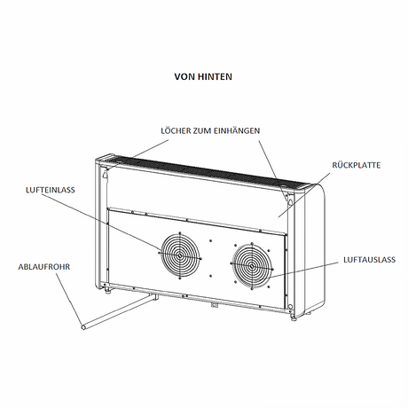 Klimaanlage- Monoblock ASM-12BI Sinclair Monoblock mit R32.
