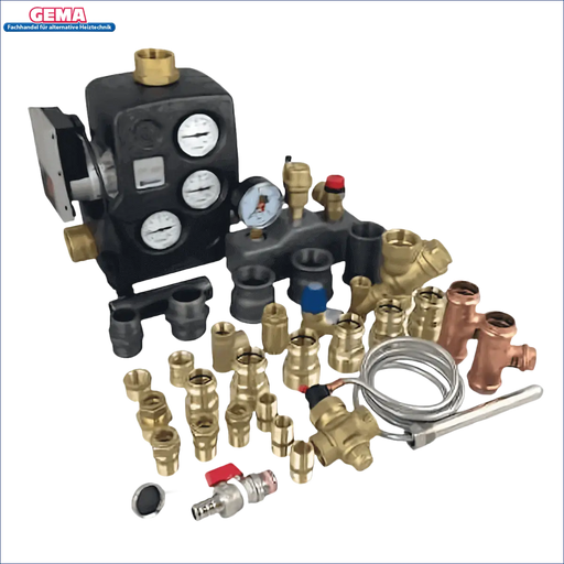 Plumbing and heating components for Anschlusspaket MPM