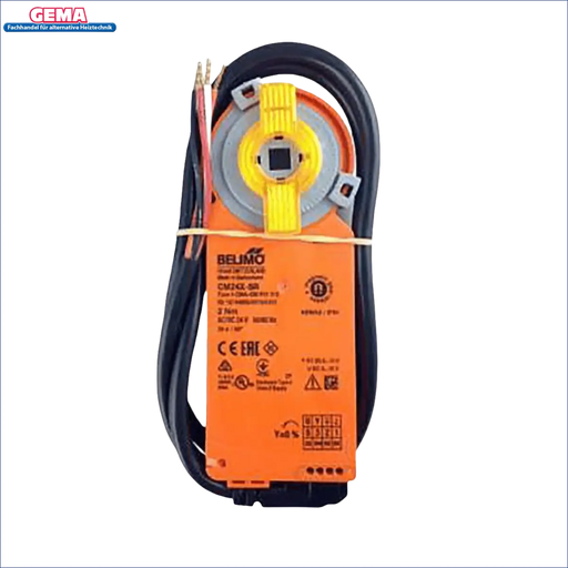 Orange Beleimo Klappenantrieb mit Kabeln für Attack Klappenantrieb / Stellmotor