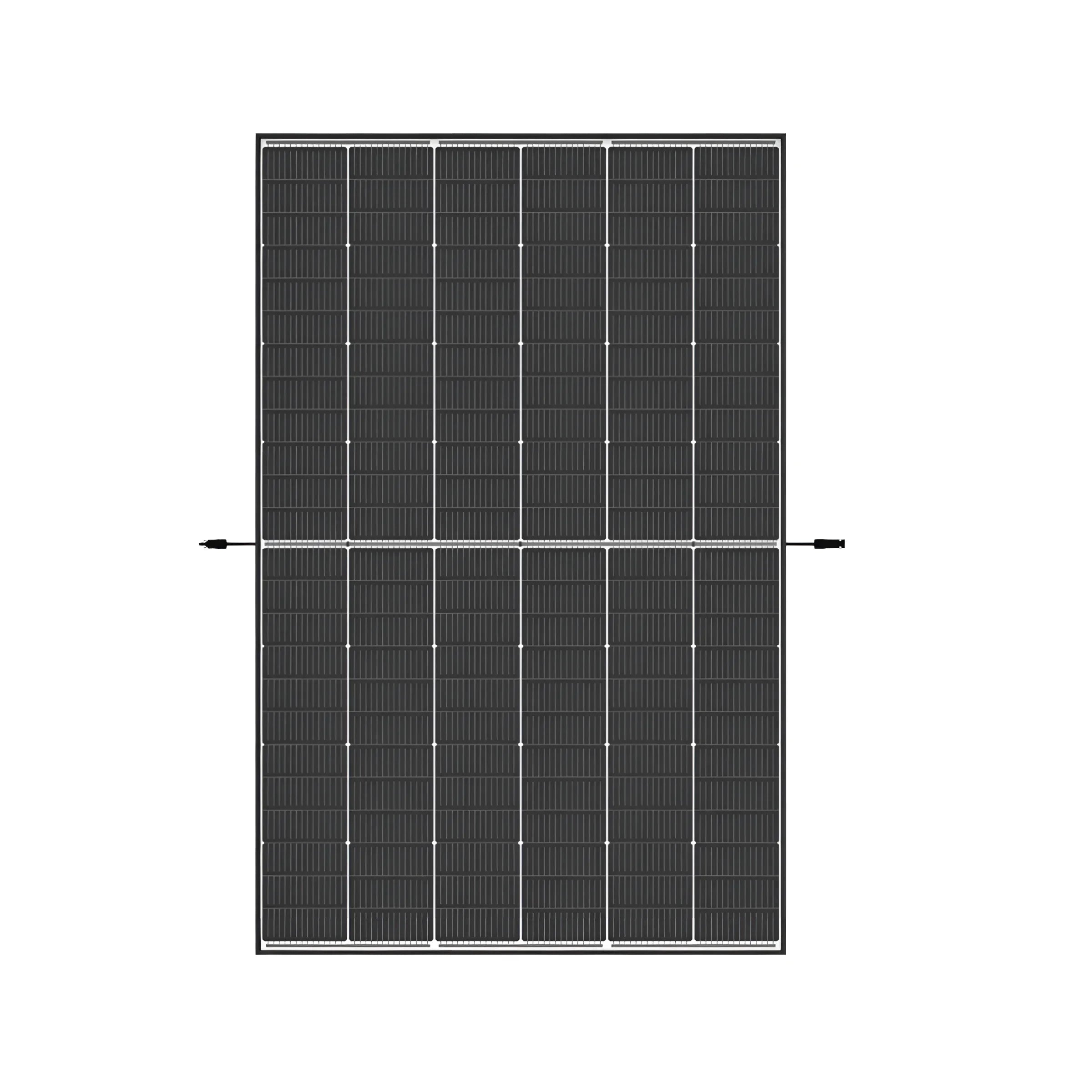 Rectangular Solar Panel für 10 kWp PV-Anlage mit Glas-Glas Black Frame und 15kW Speicher