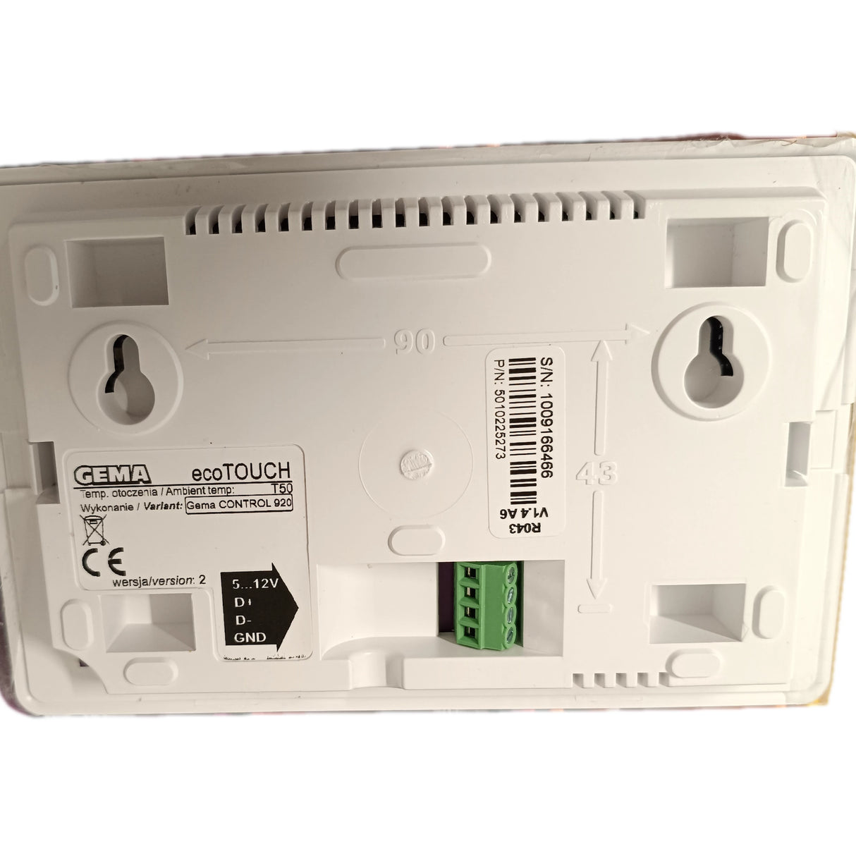 Plum Ecotouch Room Thermostat Extension GC920 за контрол на отоплението