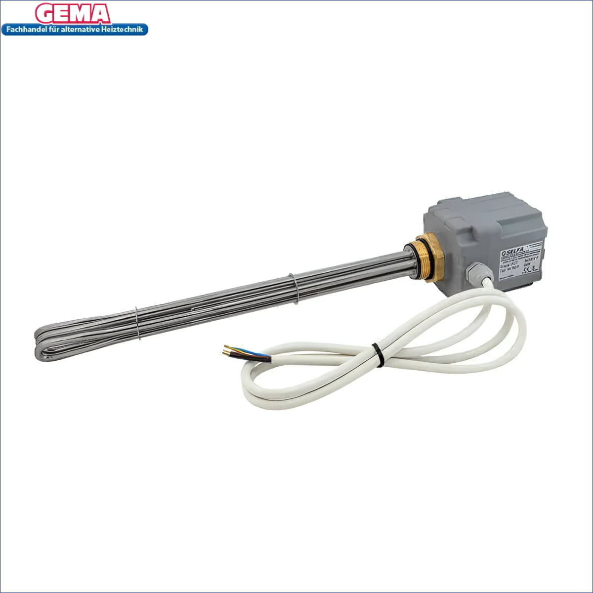 Immersion heater mit elektrischem Anschluss, hochwertiges rohrmaterial aisi 316l, 6 kW