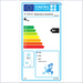 Energieeffizienz-Label für den kompakten Warmwasserbereiter in Silber