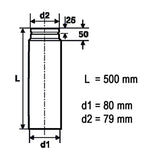 Rauchrohr für Pelletöfen.