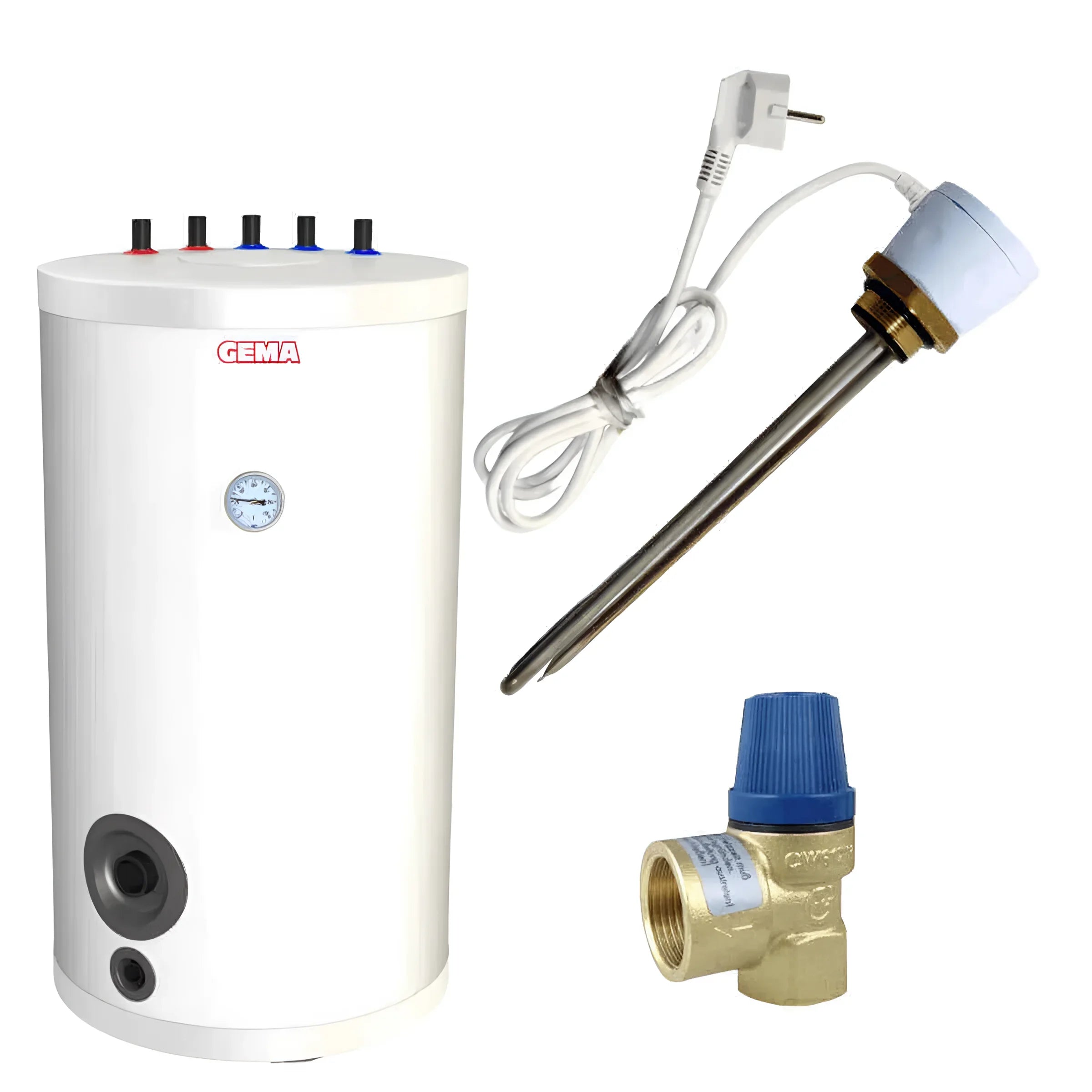 Brauchwasserspeicher 180L ⚡ mit 3kW Heizstab, ideal für Haushalt & Gewerbe, effiziente Warmwasserversorgung.
