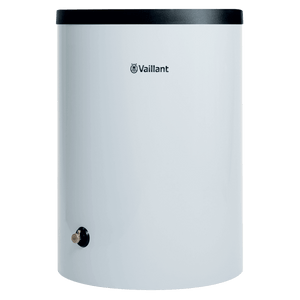 Weiße zylindrische Wassererhitzer Vaillant uniSTOR plus VIH R 120/6 B mit hohem Max Betriebsdruck