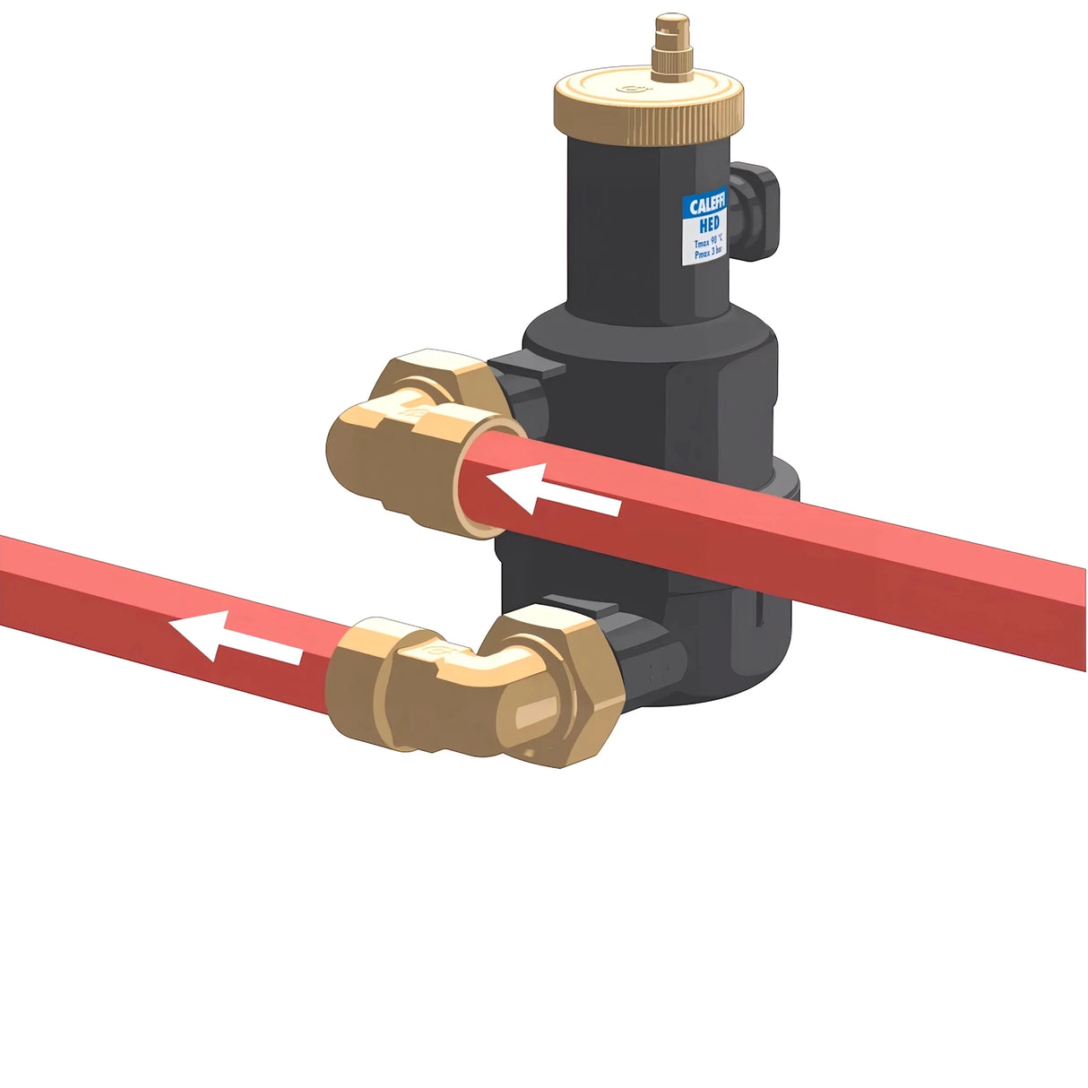 Hocheffizienz - Entlüfter CALEFFI HED® - GEMA Shop