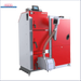Roter und grauer Industriekessel Kombi-Pelletkessel Defro Komfort Ekopell 14 kW