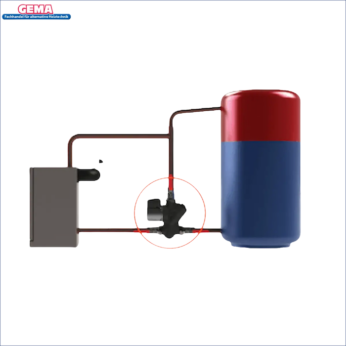 Plumbing System mit Pumpe für Laddomat 21-60 thermische Rücklaufanhebung