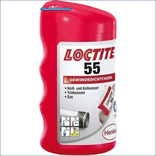 Rot Loctite 55 Gewindedichtfaden Schraubenkleber Container auf Produktbild
