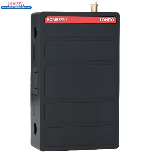 Schwarzes rechteckiges elektronisches Gerät für Mini Wärmepumpenspeicher 50 Liter