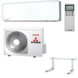 Mitsubishi Monosplit-Klimaanlage mit Fernbedienung.