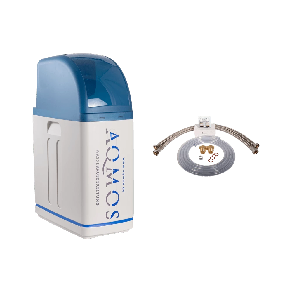 Impianto addolcitore d'acqua Aqmos R2D2-48 con kit di collegamento 1 pollice