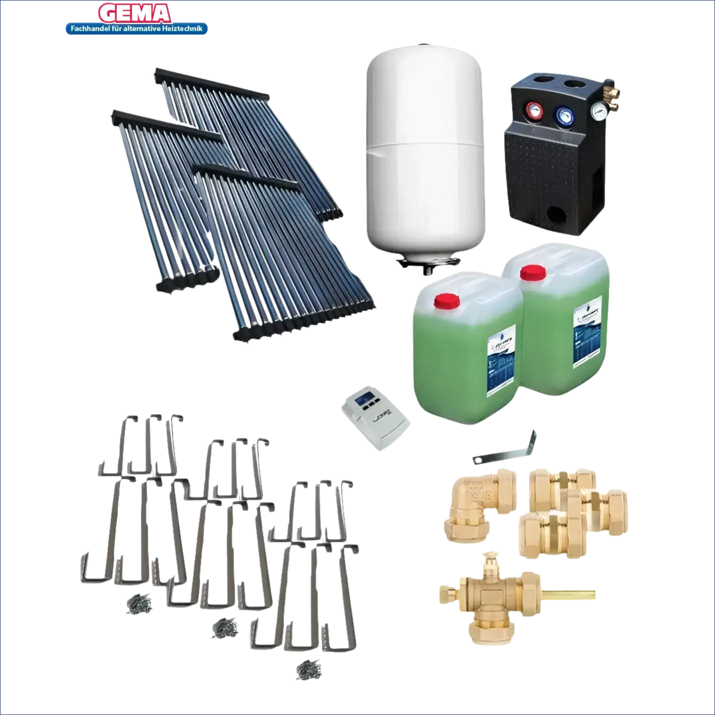Solarwasserheizungssystemkomponenten für Solarpaket Röhrenkollektor HP22 Schrägdach