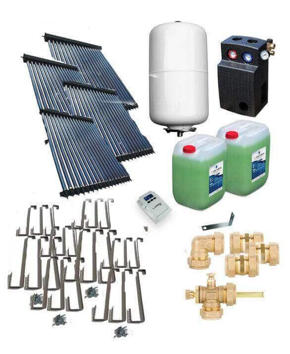 Solarpaket Röhrenkollektor HP30 Schrägdach 19,56 m² - GEMA Shop